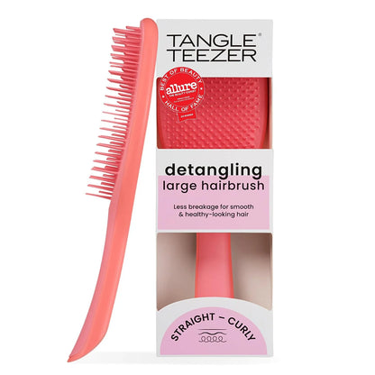 Tangle Teezer Large Ultimate Detangler Brush, Straight to Wavy, Pink/Purple