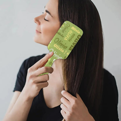 Personalized Name Hair Brush Detangler Brush Gifts for Women Man Custom Detangler-Hair-Brush Kids-Toddler-Girls for Travel All Hair Types
