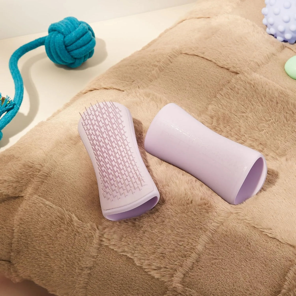 Pet Teezer Puppy Essential Dog Brush, Extra Soft Teeth, Wet or Dry, Purple
