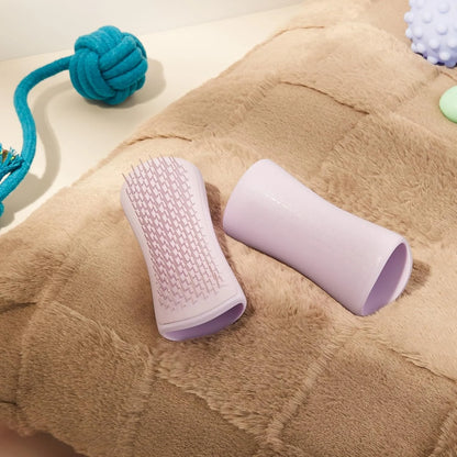 Pet Teezer Puppy Essential Dog Brush, Extra Soft Teeth, Wet or Dry, Purple