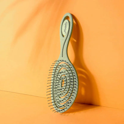 Ninabella Detangler Brush - No Tangle Hair Brush for Women, Fine, Thick and Long Hair - Hairbrush for Wet and Dry Hair, Gentle on the Scalp - Elegant Black