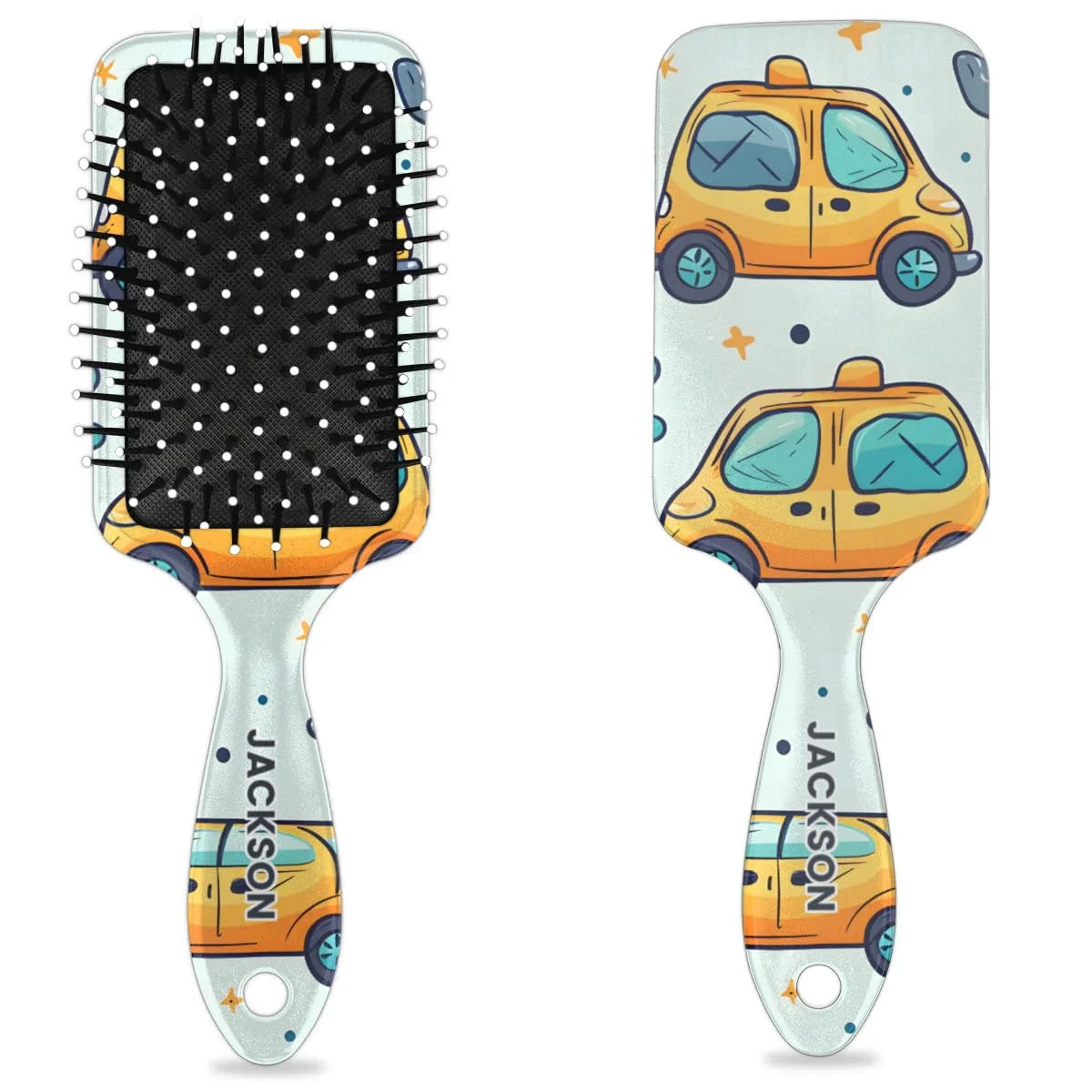 Personalized Cool-Rocket Detangler-Hair-Brush for Kids-Boys,Glides Through Tangles Comb,Custom Name Hair Brushes for All Hair Types Wet/Dry/Curly/Thick Hair,Dark Blue