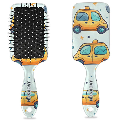 Personalized Cool-Rocket Detangler-Hair-Brush for Kids-Boys,Glides Through Tangles Comb,Custom Name Hair Brushes for All Hair Types Wet/Dry/Curly/Thick Hair,Dark Blue