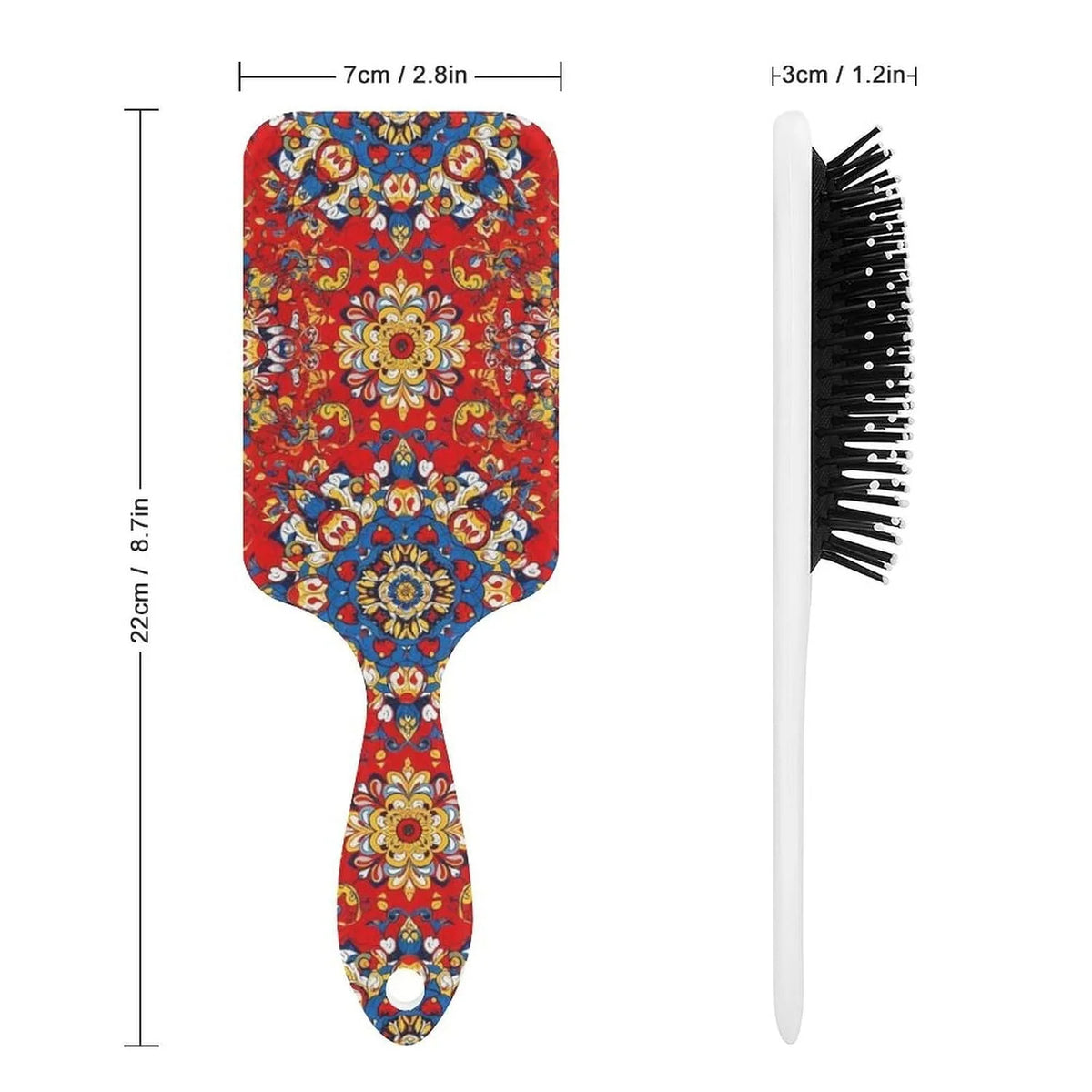 Air Cushion Comb for Massage Japanese Ocean Wave Fish Koifish Art, For Curly Long Thick Straight Hair, Women Girls Ladies