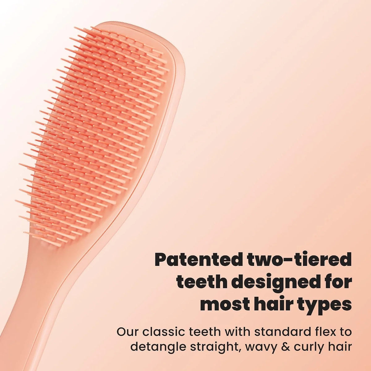Tangle Teezer Ultimate Detangler Brush, Straight to Wavy, Cappuccino