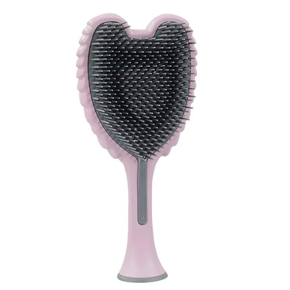 Detangling Hair Brush - Anti Static Angel Wing Hair Brush with Soft & Flexible Bristle for Straight & Wavy Hair - Tangle Angel Hair Detangler Brushes for Blow Drying & Shower - Two Tone Lilac Ivory