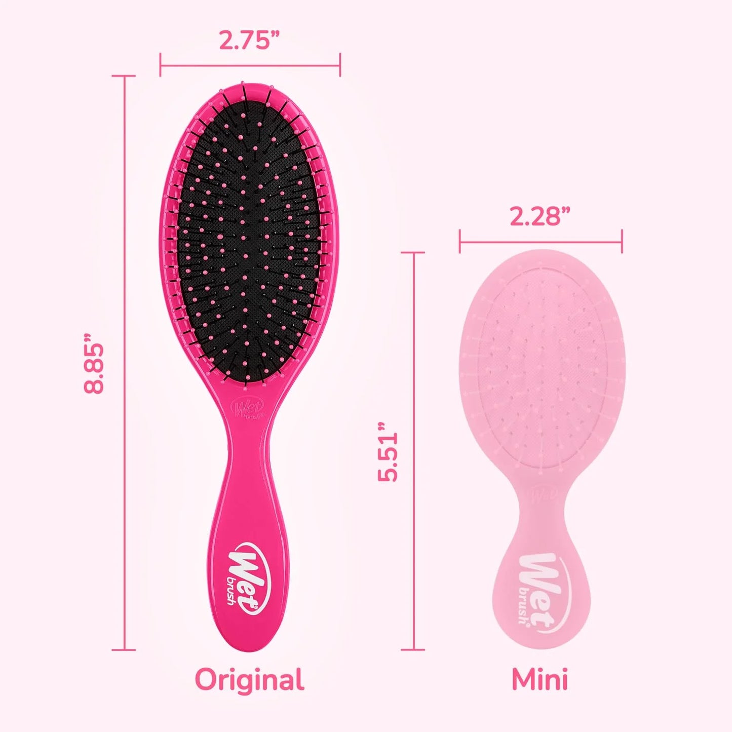 Wet Brush Original Detangler Hair Brush,Amazon Exclusive Aqua-Ultra-Soft IntelliFlex Bristles-Detangling Hairbrush Glides Through Tangles-All_Hair Types(Wet&Dry Hair)-Women & Men,2 Count (Pack of 12)