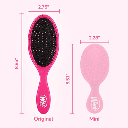 Wet Brush Original Detangler Hair Brush,Amazon Exclusive Aqua-Ultra-Soft IntelliFlex Bristles-Detangling Hairbrush Glides Through Tangles-All_Hair Types(Wet&Dry Hair)-Women & Men,2 Count (Pack of 12)