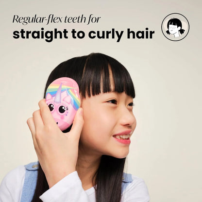 Tangle Teezer Original Detangler Mini Hair Brush for Kids, Unicorn Magic