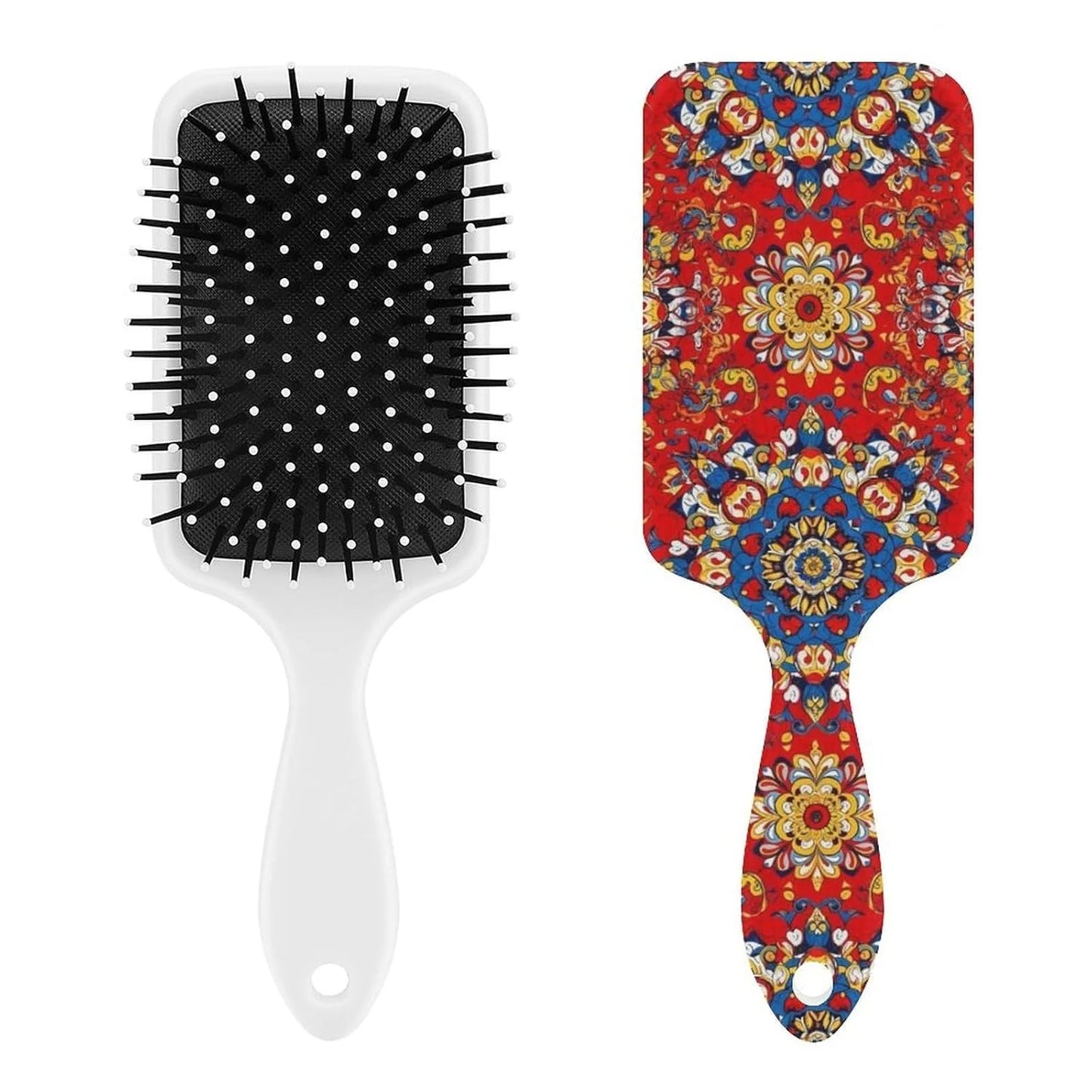 Air Cushion Comb for Massage Japanese Ocean Wave Fish Koifish Art, For Curly Long Thick Straight Hair, Women Girls Ladies