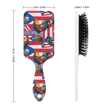 Women Girls Ladies Hair Brush Purple Black Buffalo Check Plaid Pattern, Paddle Brush for Detangling Scalp Massage, Cushion Hairbrush for Long Thick Curly Hair
