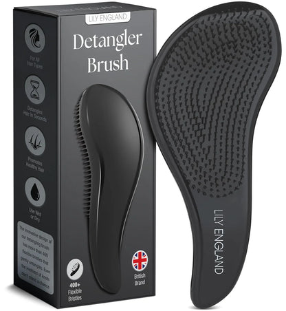 Lily England Detangling Comb & Brush Set for Girls, Tail & Wide Tooth Comb