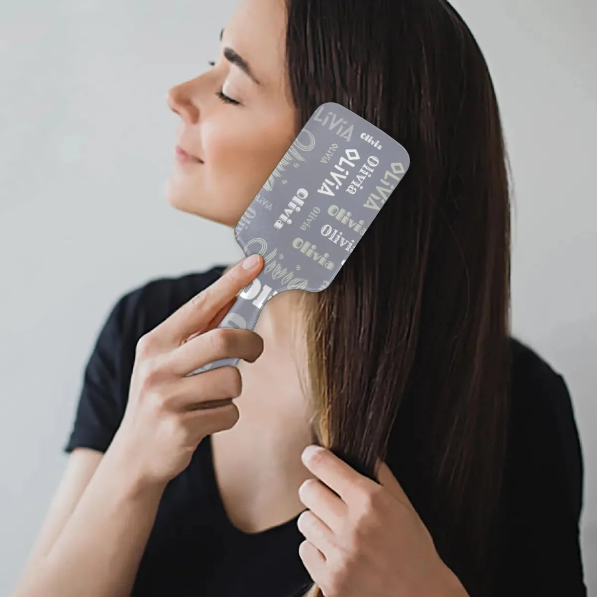 Personalized Name Hair Brush Detangler Brush Gifts for Women Man Custom Detangler-Hair-Brush Kids-Toddler-Girls for Travel All Hair Types