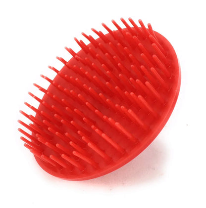 G.B.S Easy to Hold Hair Scalp Shampoo Brush Scrubber, 4 Black, 4 Red, Pack of 8