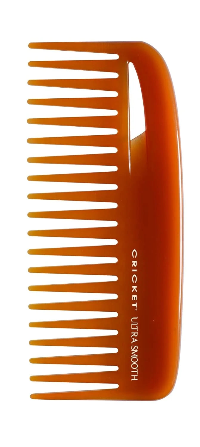 Cricket Ultra Smooth Coconut Conditioning Comb – Infused with Coconut Oil & Keratin for Frizz-Free Shine and Hydration, Ideal for Mid-Length, Thick, and Textured Hair