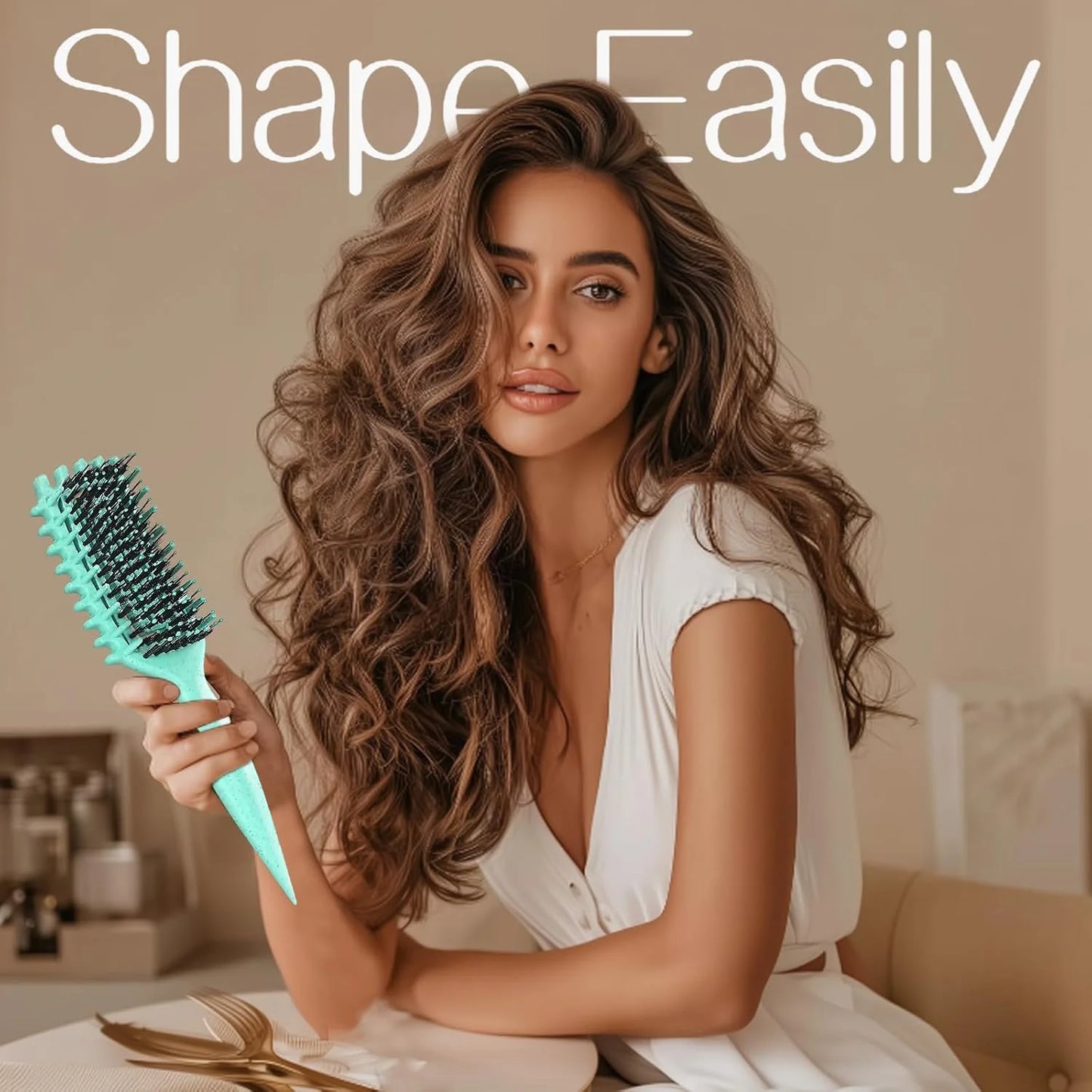 Curly Hair Brush, Cat Ear Curl Brush for Men & Women