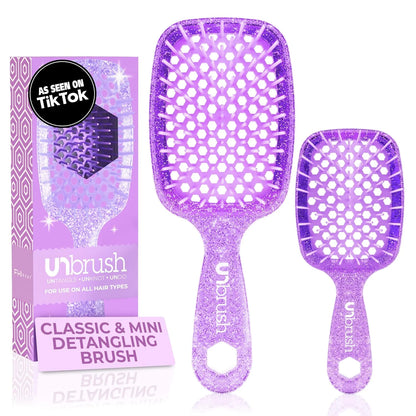FHI Heat UNbrush Detangling Brush Combo Pack - Original + Mini