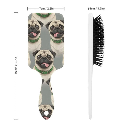 Women Girls Ladies Hair Brush Purple Black Buffalo Check Plaid Pattern, Paddle Brush for Detangling Scalp Massage, Cushion Hairbrush for Long Thick Curly Hair