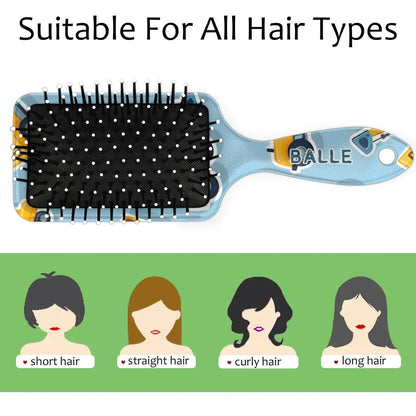 Personalized Cool-Rocket Detangler-Hair-Brush for Kids-Boys,Glides Through Tangles Comb,Custom Name Hair Brushes for All Hair Types Wet/Dry/Curly/Thick Hair,Dark Blue