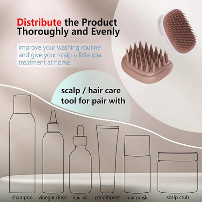 Scalp Scrubber Massager Shampoo Brush,Exfoliator for Dandruff & Hair Growth