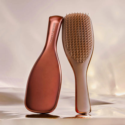 Tangle Teezer Chrome Ultimate Detangler Brush for Wet & Dry Hair, Eliminates Knots & Reduces Breakage for Straight to Curly Hair Types, Chocolate Bronze (Pack of 3)