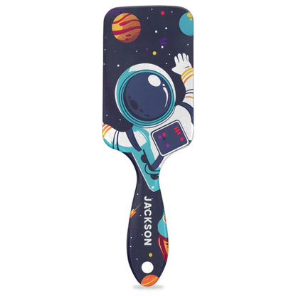 Personalized Cool-Rocket Detangler-Hair-Brush for Kids-Boys,Glides Through Tangles Comb,Custom Name Hair Brushes for All Hair Types Wet/Dry/Curly/Thick Hair,Dark Blue