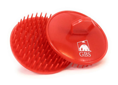 G.B.S Easy to Hold Hair Scalp Shampoo Brush Scrubber, 4 Black, 4 Red, Pack of 8