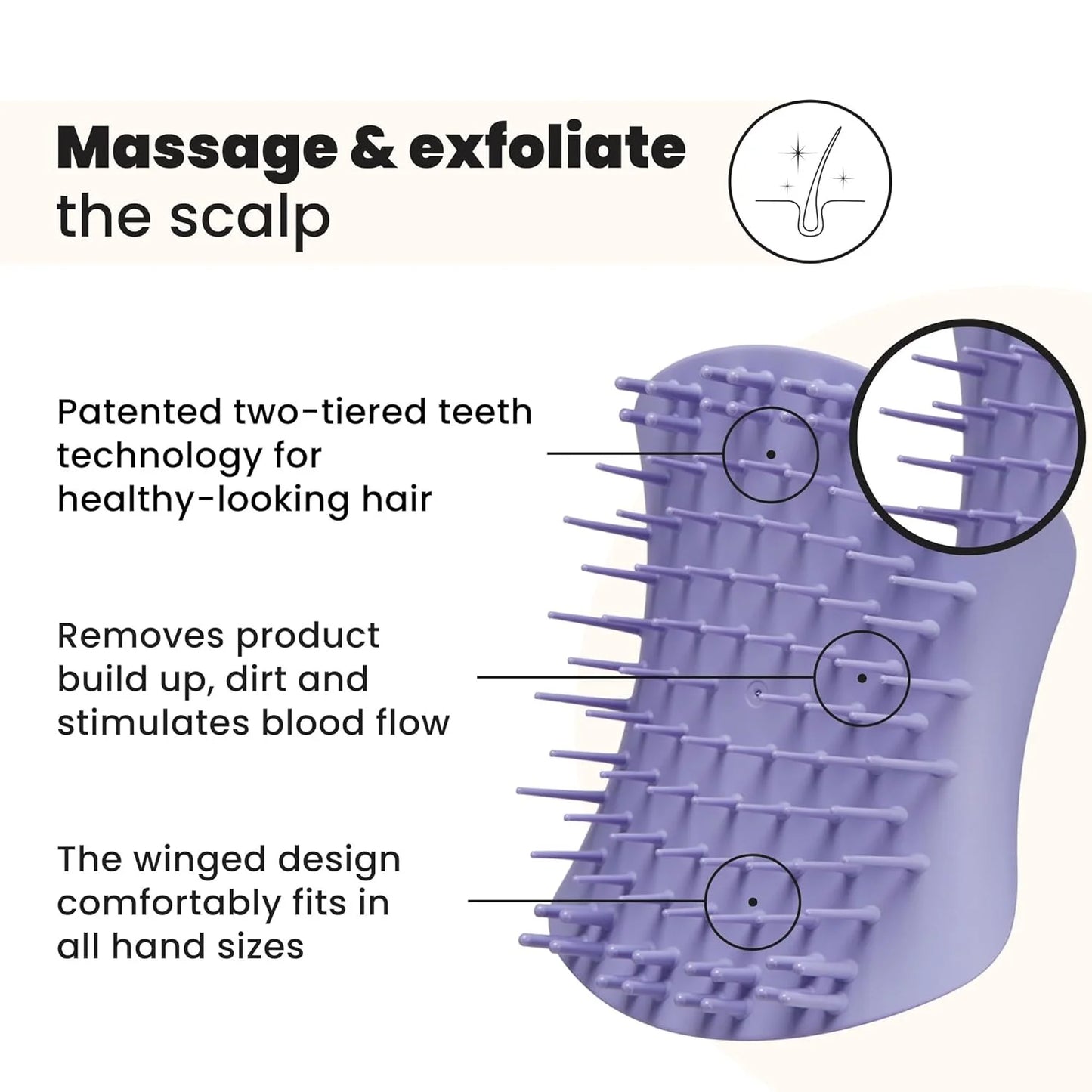 Tangle Teezer Scalp & Shampoo Brush to Exfoliate & Massage, Mint