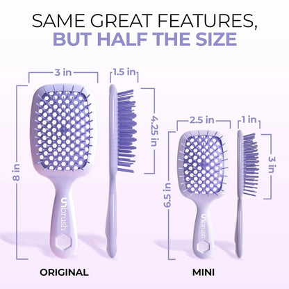 FHI Heat UNbrush Mini Detangling Brush for Wet & Dry Hair