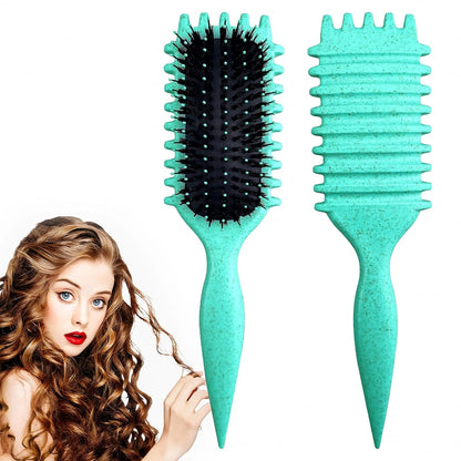 Candy Brush,Curly Hair Brush,Curl Defining Brush,Shaping and Defining Curls for Women Hair Brush for Combing and Shaping,Reduce Pulling and Curl Separation For Defined Curls(Purple)