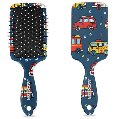 Personalized Cool-Rocket Detangler-Hair-Brush for Kids-Boys,Glides Through Tangles Comb,Custom Name Hair Brushes for All Hair Types Wet/Dry/Curly/Thick Hair,Dark Blue