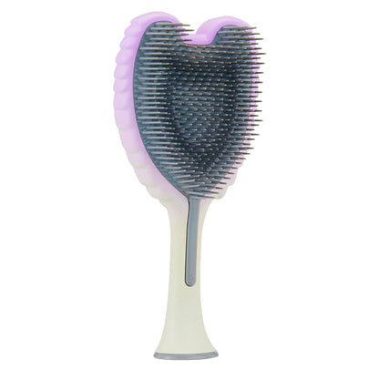 Detangling Hair Brush - Anti Static Angel Wing Hair Brush with Soft & Flexible Bristle for Straight & Wavy Hair - Tangle Angel Hair Detangler Brushes for Blow Drying & Shower - Two Tone Lilac Ivory