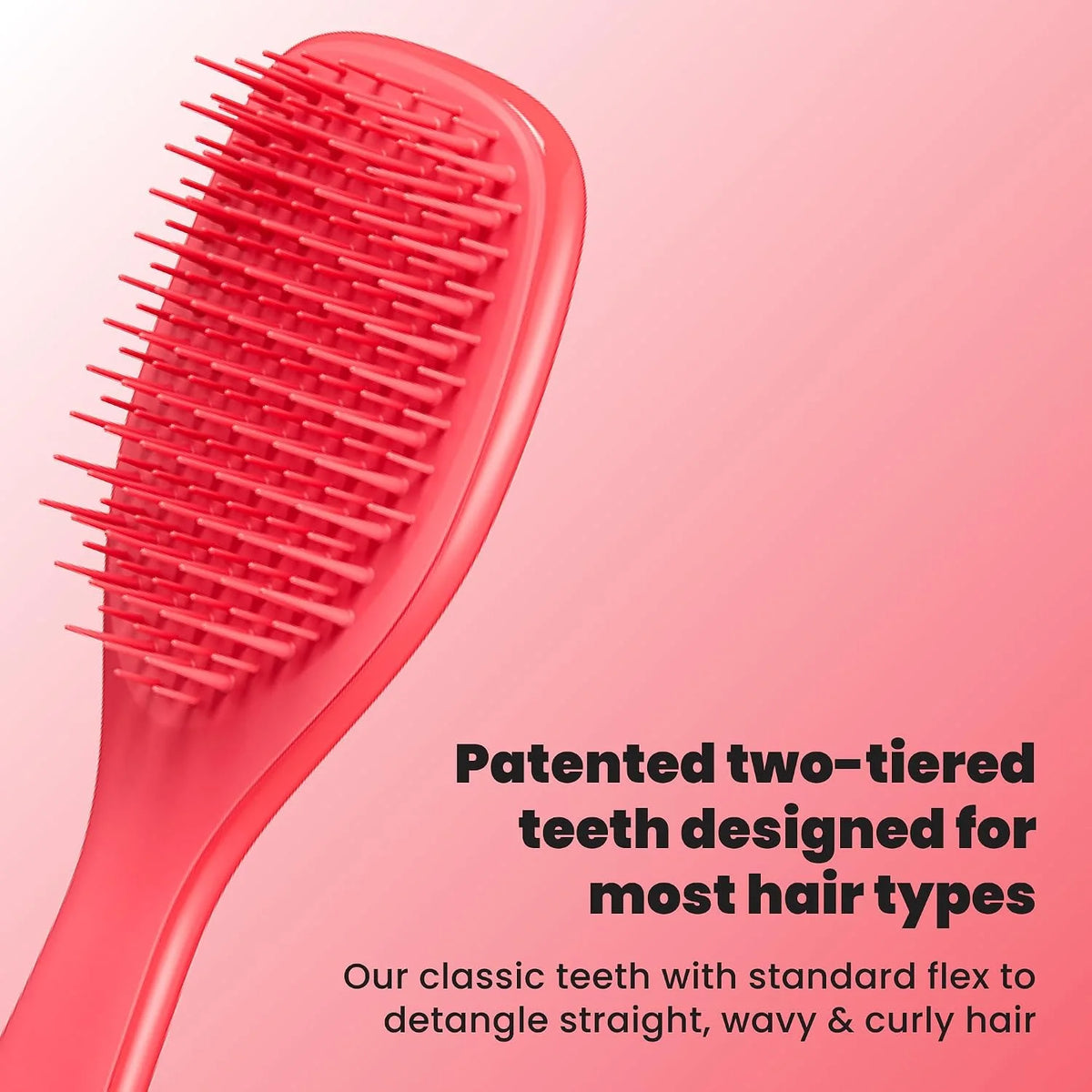 Tangle Teezer Ultimate Detangler Mini Hair Brush, Pink & Mint