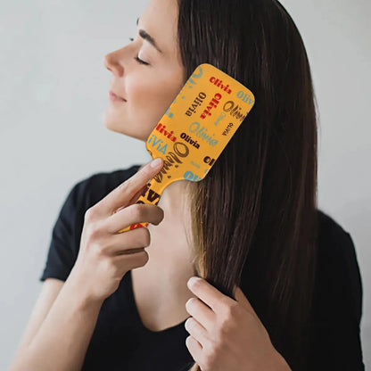 Personalized Name Hair Brush Detangler Brush Gifts for Women Man Custom Detangler-Hair-Brush Kids-Toddler-Girls for Travel All Hair Types