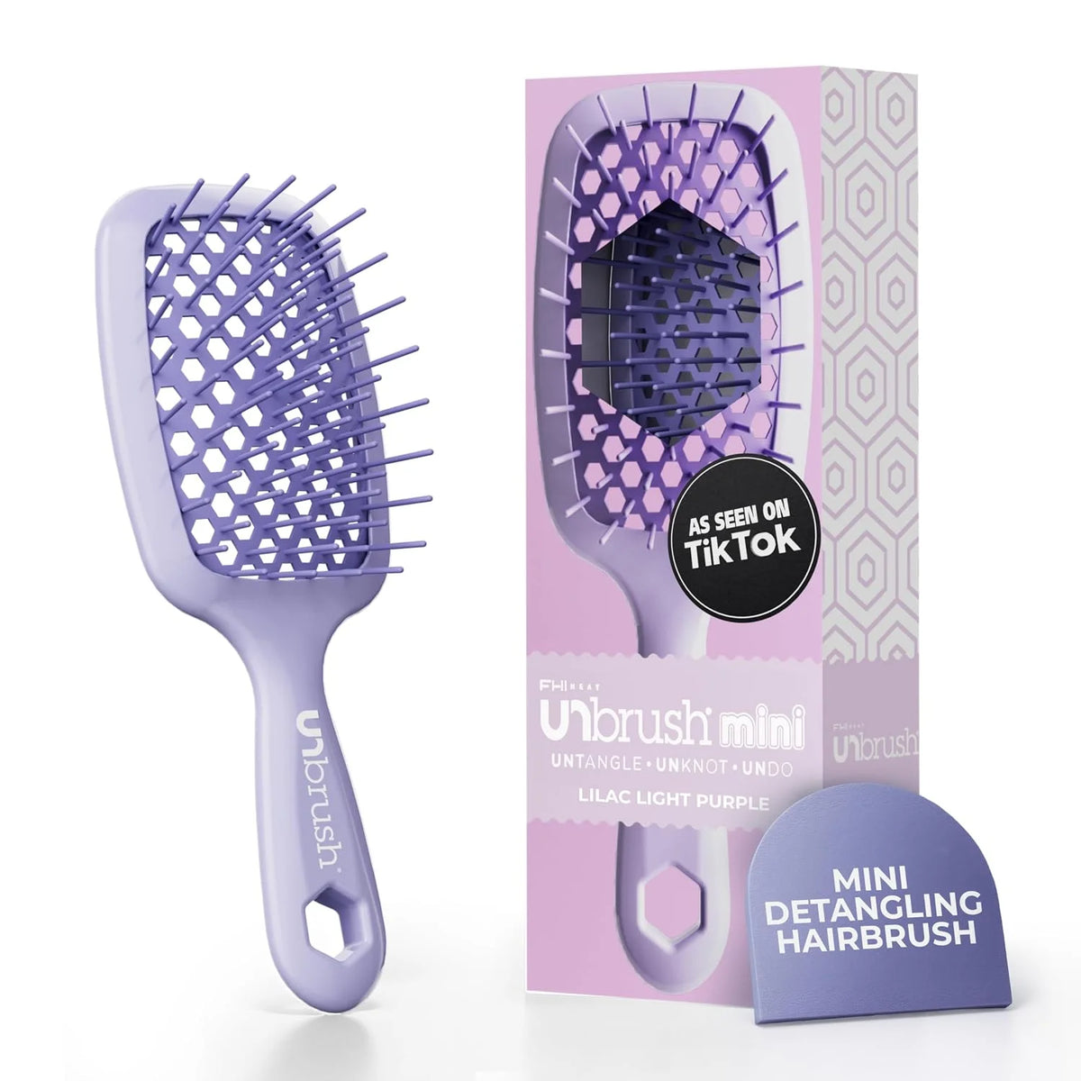 FHI Heat UNbrush Mini Detangling Brush for Wet & Dry Hair