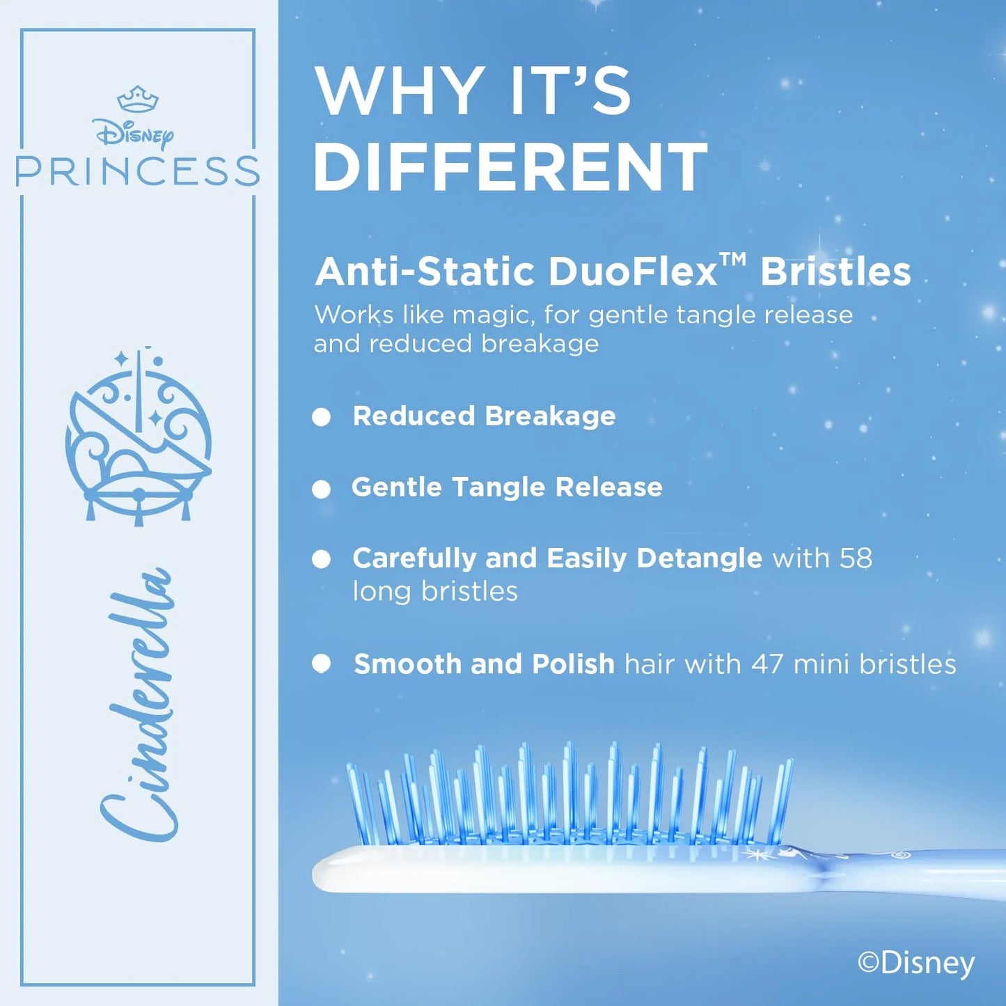 FHI Heat UNbrush Detangling Hairbrush - Disney Princess