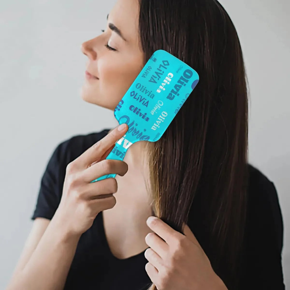 Personalized Name Hair Brush Detangler Brush Gifts for Women Man Custom Detangler-Hair-Brush Kids-Toddler-Girls for Travel All Hair Types