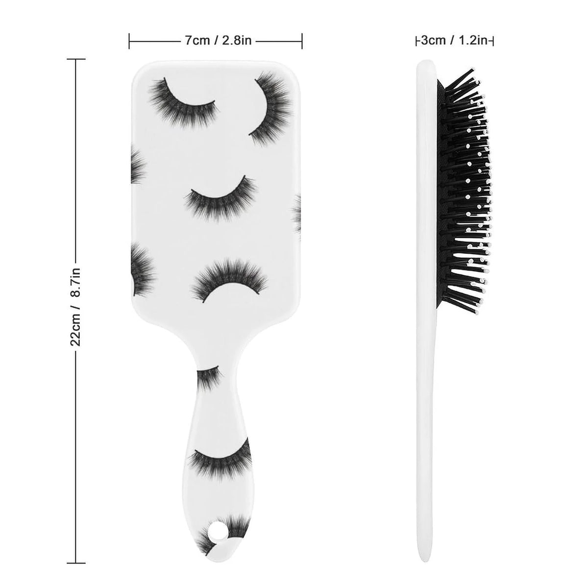 Air-Cushion Comb Black Gold Glitter Cheetah Leopard Print, Smooth Hair Salon Anti-Knotting Fluffy, For Long Thick Curly Hair, 1 Pack