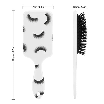 Air-Cushion Comb Black Gold Glitter Cheetah Leopard Print, Smooth Hair Salon Anti-Knotting Fluffy, For Long Thick Curly Hair, 1 Pack