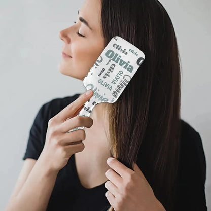 Personalized Name Hair Brush Detangler Brush Gifts for Women Man Custom Detangler-Hair-Brush Kids-Toddler-Girls for Travel All Hair Types