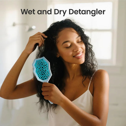 AIMIKE Glacier Detangler Brush for Curly Hair, Wet & Dry Hair Brush