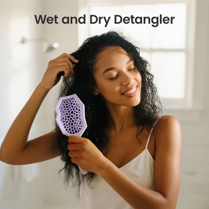 AIMIKE Glacier Detangler Brush for Curly Hair, Wet & Dry Hair Brush