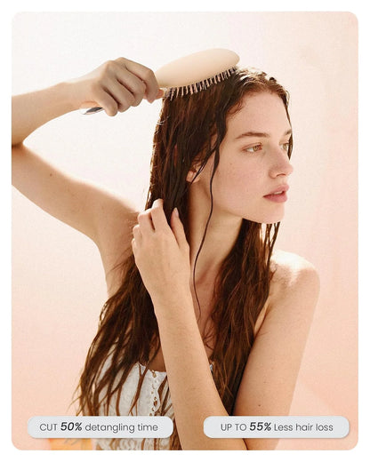 AIMIKE Paddle Hairbrush for Women & Kids Fine Hair, Wet & Dry