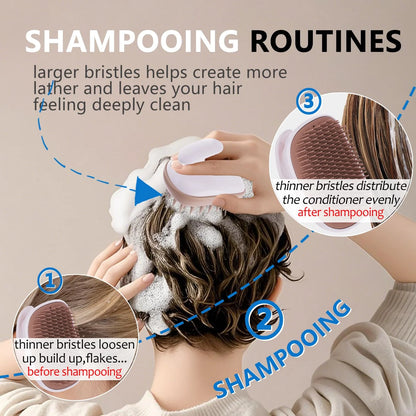 Scalp Scrubber Massager Shampoo Brush,Exfoliator for Dandruff & Hair Growth
