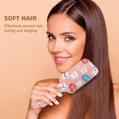 Air Cushion Comb for Massage Japanese Ocean Wave Fish Koifish Art, For Curly Long Thick Straight Hair, Women Girls Ladies