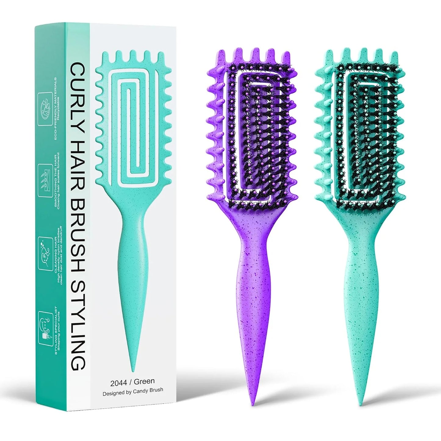 Curly Hair Brush, Curl Brush For Wet & Dry Hair,Curl Defining For Women&Men