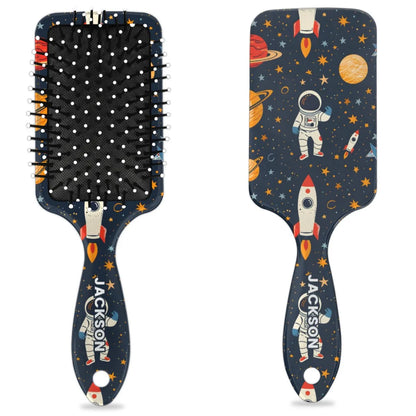 Personalized Cute Car Detangler-Hair-Brush for Kids Boys,Glides Through Tangles Comb,Custom Name Hair Brushes for All Hair Types Wet/Dry/Curly/Thick Hair,White 2