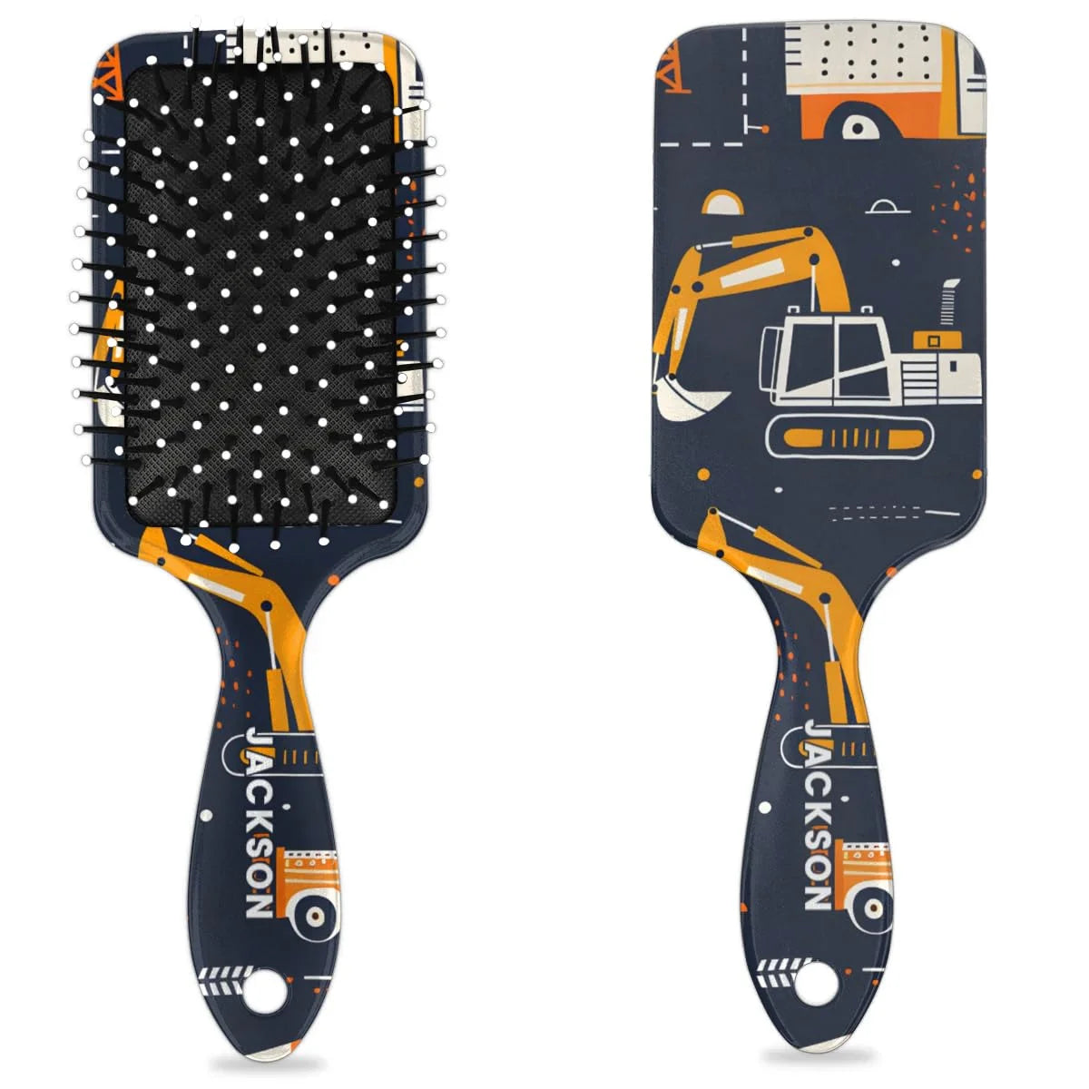 Personalized Cool-Rocket Detangler-Hair-Brush for Kids-Boys,Glides Through Tangles Comb,Custom Name Hair Brushes for All Hair Types Wet/Dry/Curly/Thick Hair,Dark Blue