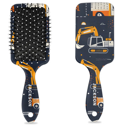Personalized Cool-Rocket Detangler-Hair-Brush for Kids-Boys,Glides Through Tangles Comb,Custom Name Hair Brushes for All Hair Types Wet/Dry/Curly/Thick Hair,Dark Blue