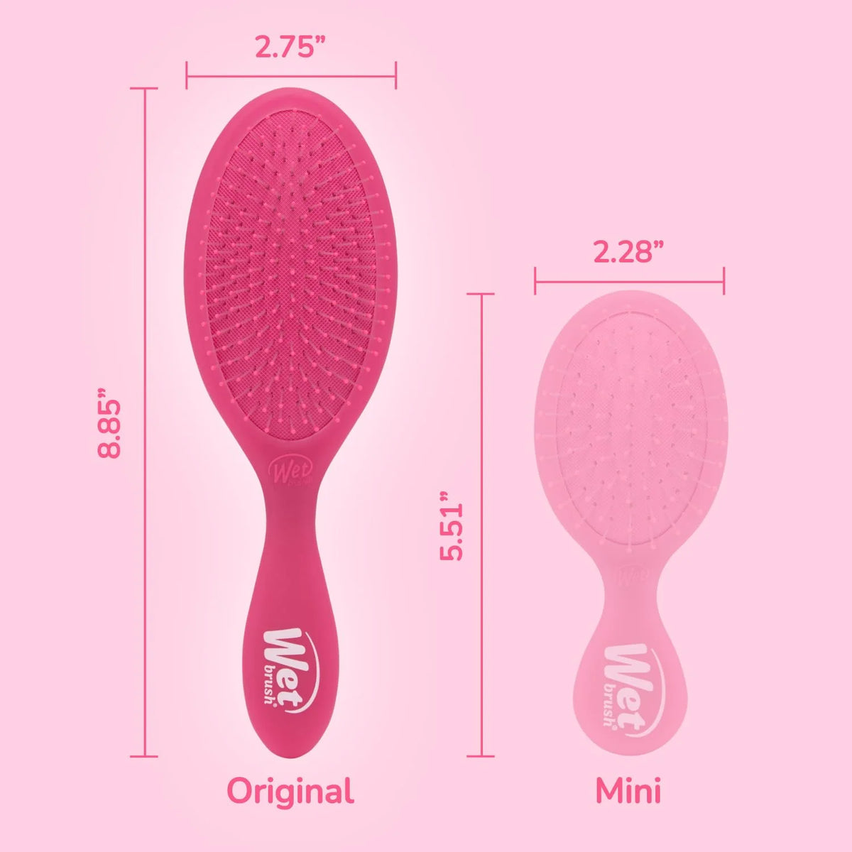 Wet Brush Original Detangler Hair Brush, Purple, For All Hair Textures